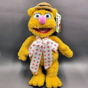 Muppets Most Wanted Fozzie Bear Plush Beanbag Doll Disney Stuffed Animal 15"